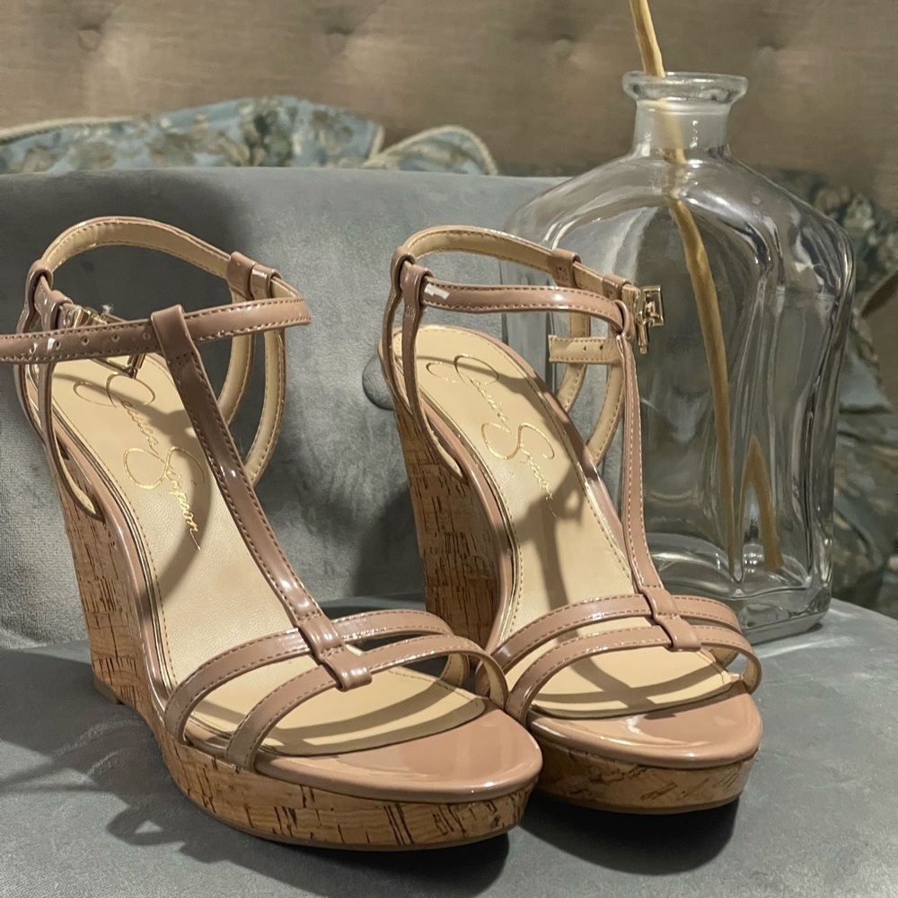Strappy platform heels